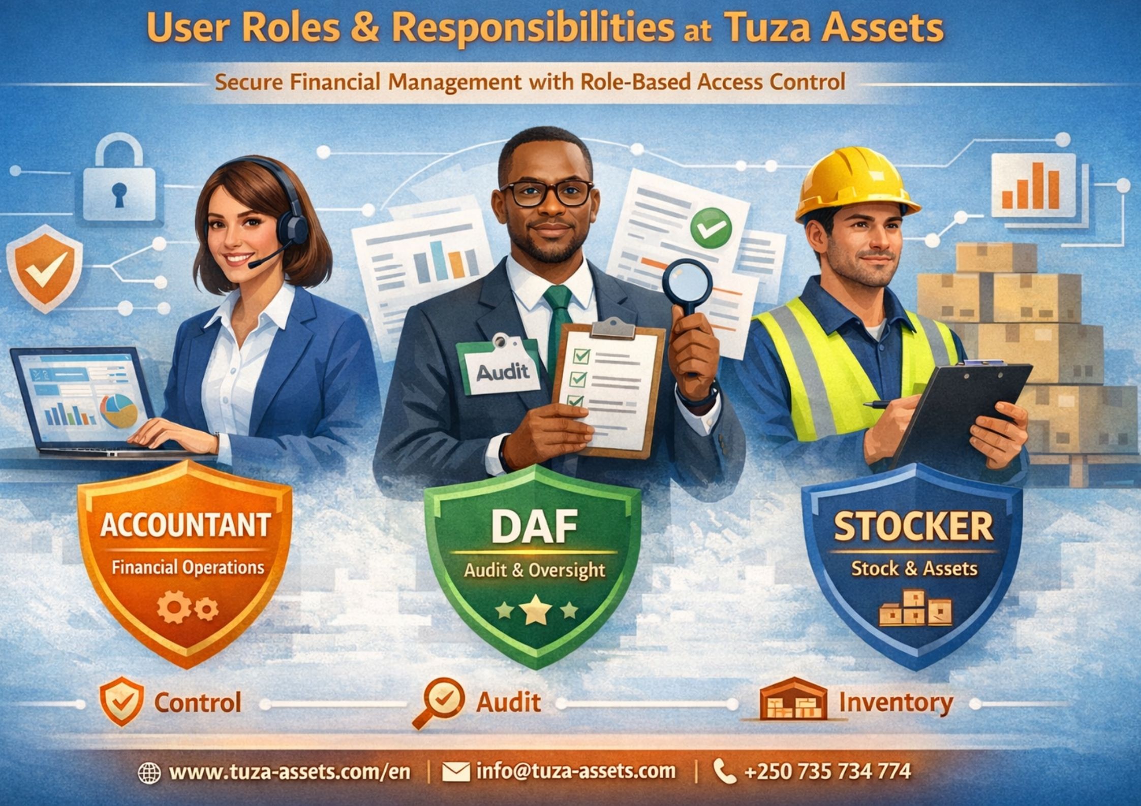 User Roles & Responsibilities in Financial Systems | Tuza Assets